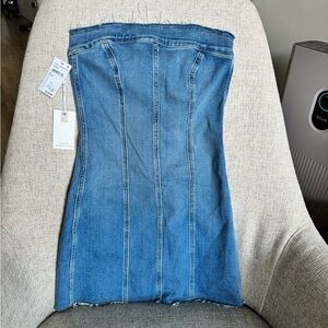 NEW light compression denim mini dress